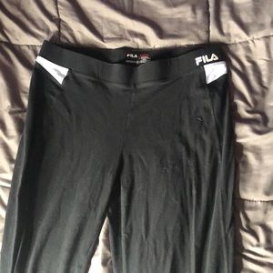 Black Fila Yoga Pants